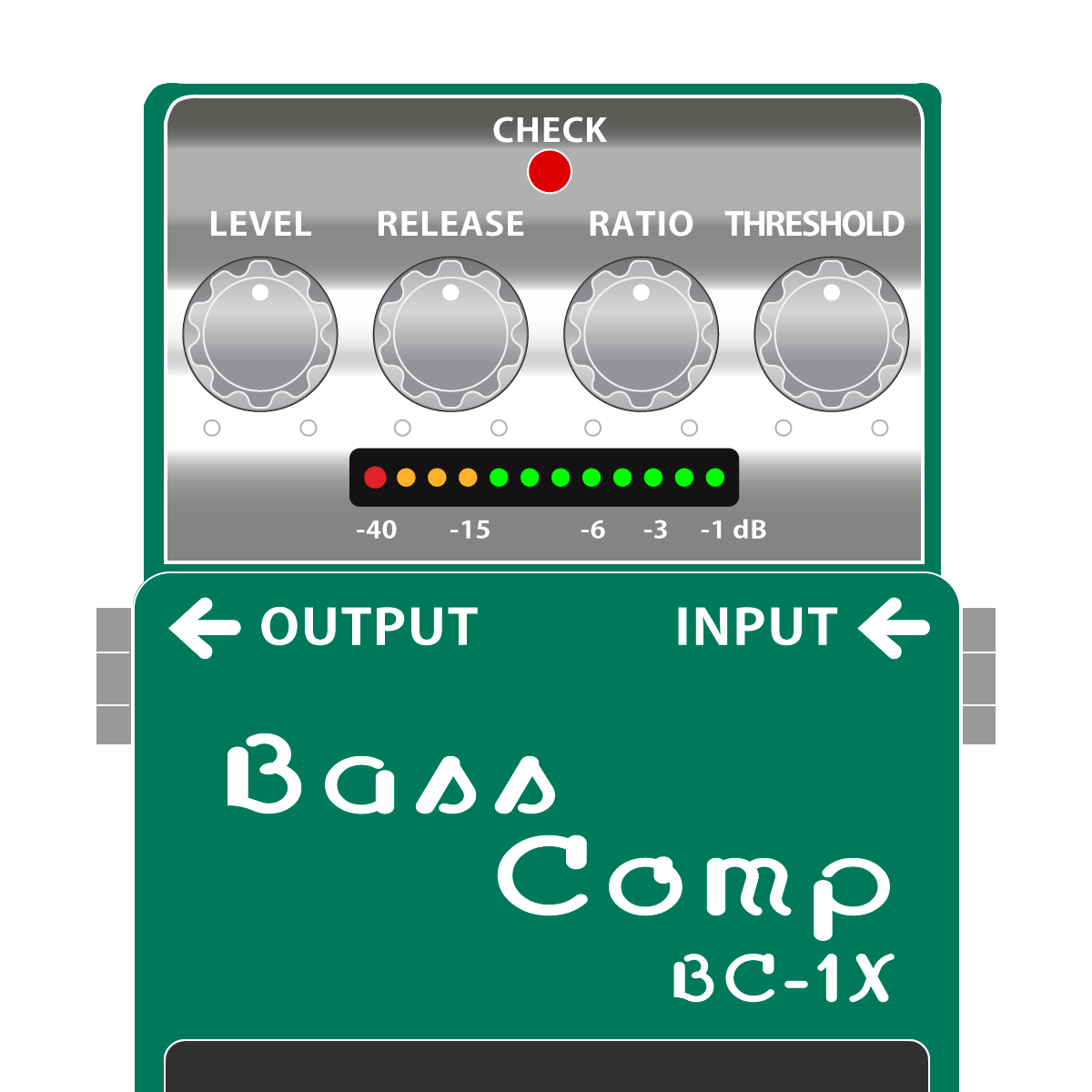 BOSS BC-1X BassrComp ベースコンプレッサーイラスト