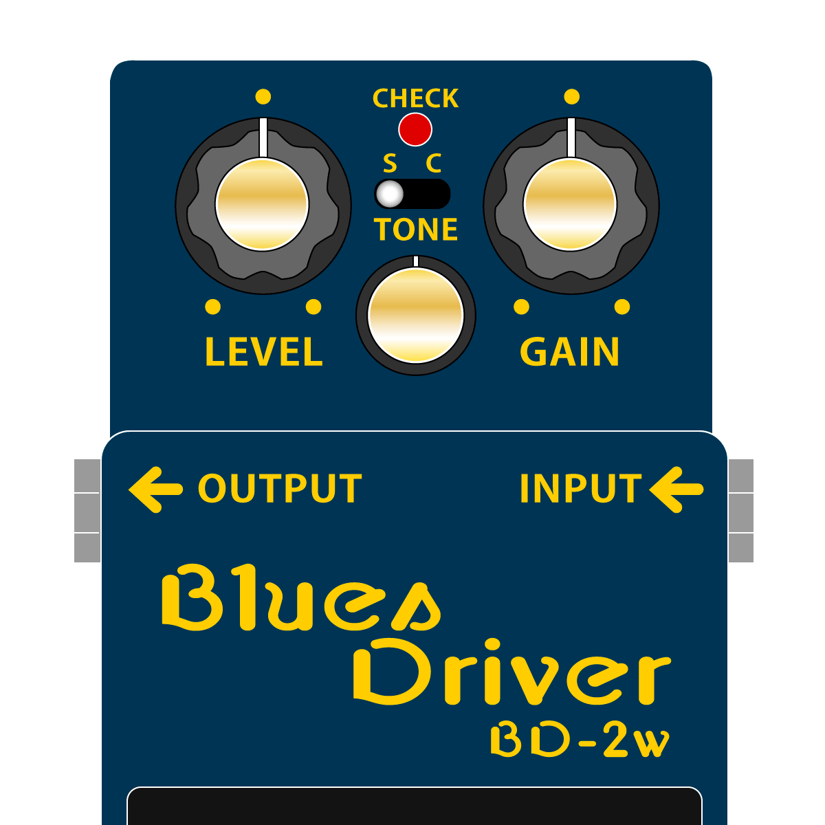 BOSS BD-2W BluesDiriver 技クラフト ブルースドライバー イラスト
