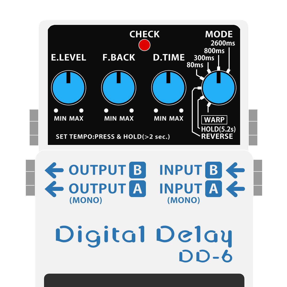 BOSS DD-6 Digital Delay デジタルディレイイラスト