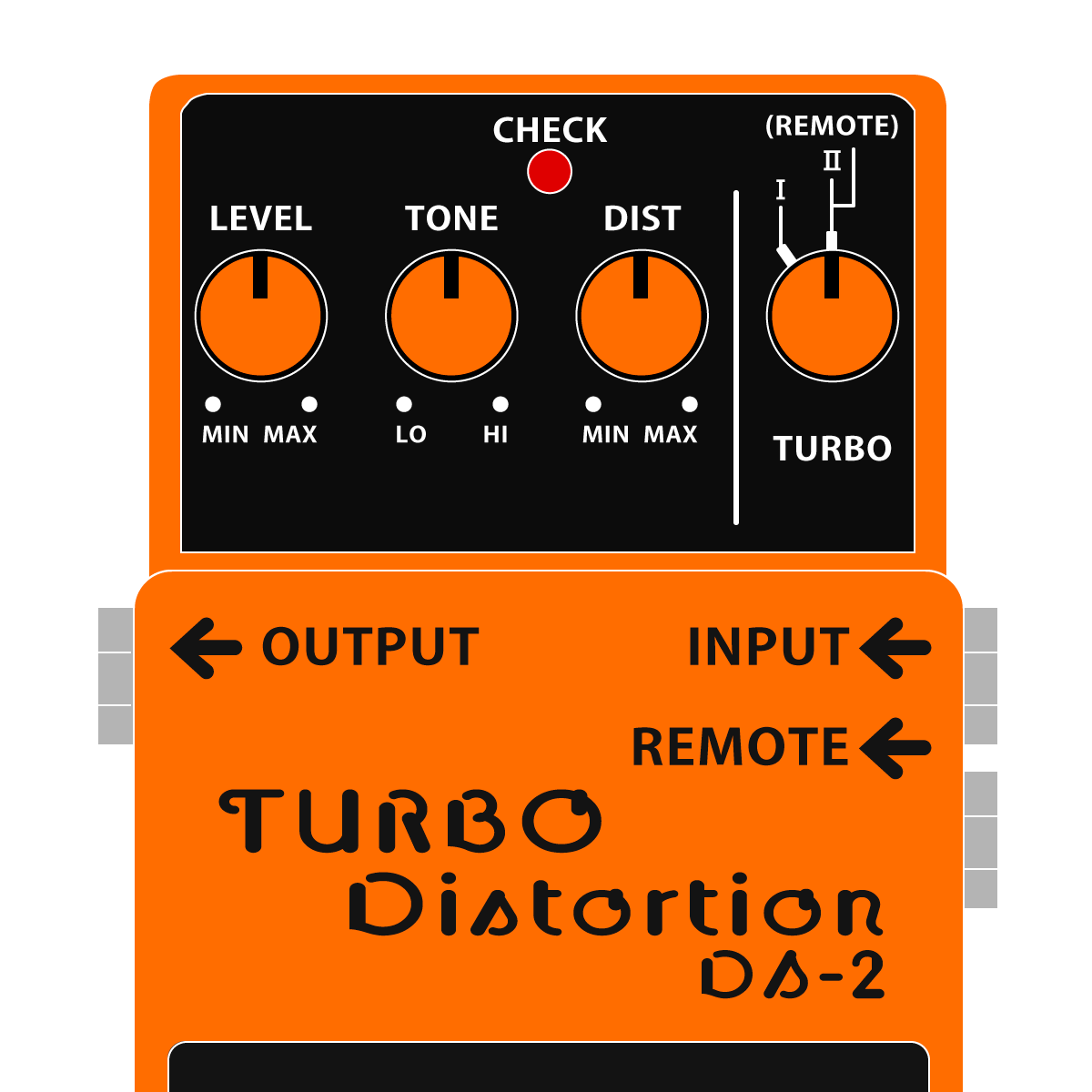 BOSS DS-2 TURBO Distortion ターボディストーションイラスト