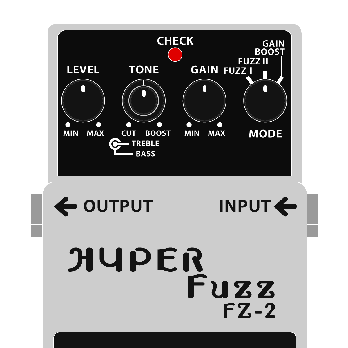 BOSS FZ-2 HYPER Fuzz ハイパーファズイラスト