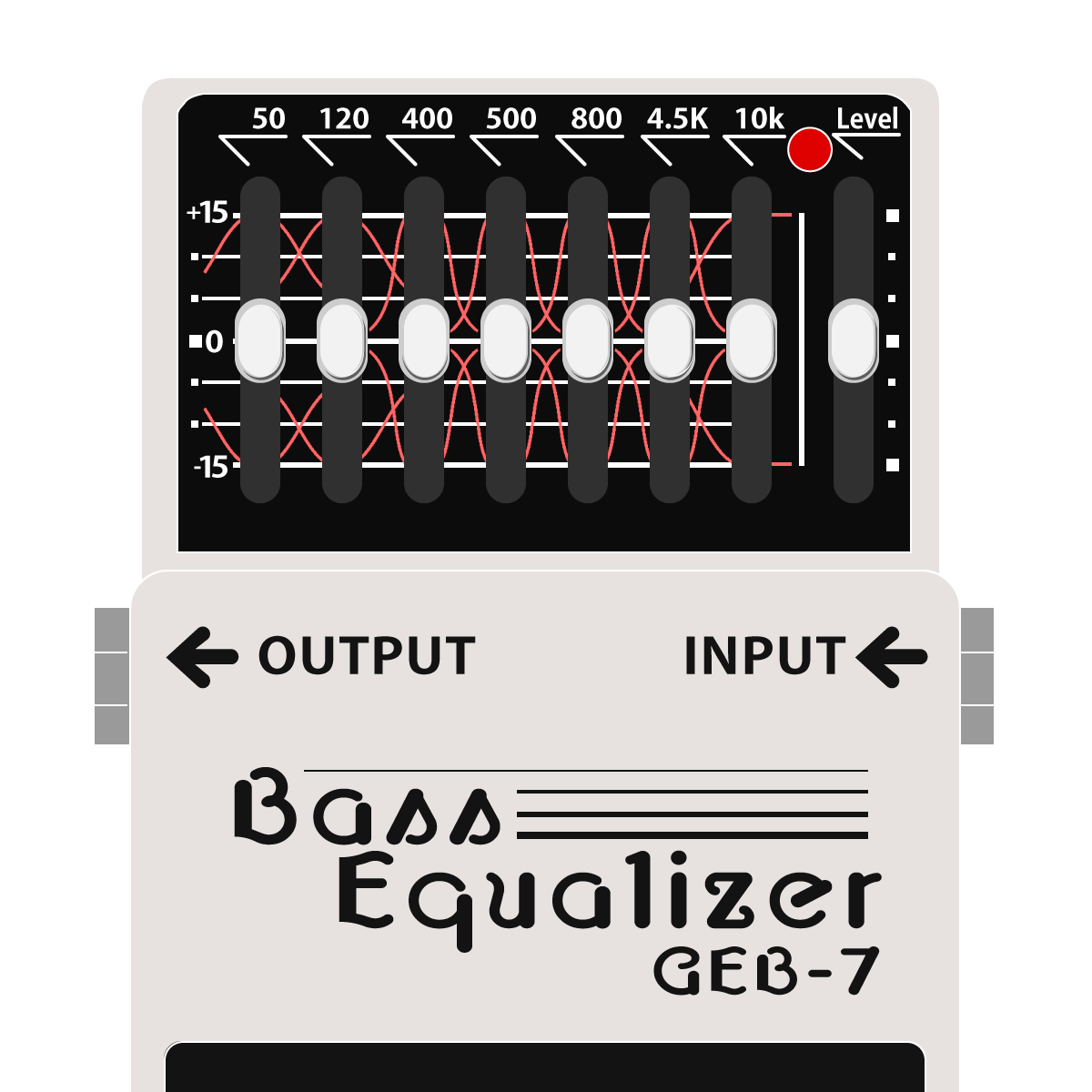GEB-7 Bass Equalizer（ベース用グラフィックイコライザー） │ BOSS 