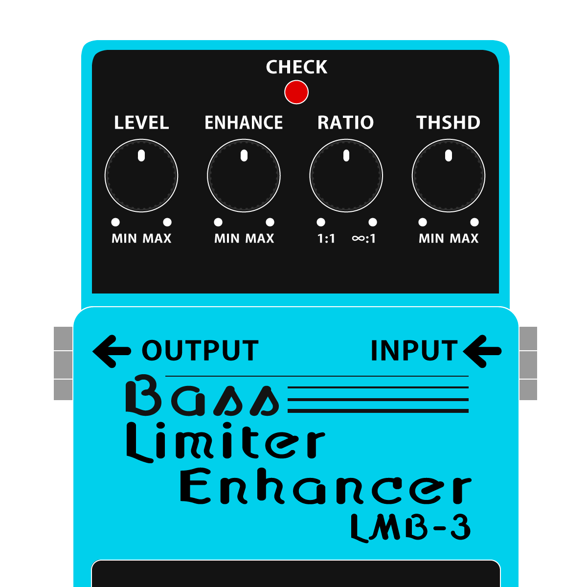 BOSS LMB-3 Bass Limiter Enhancer ベースリミッターエンハンサーイラスト