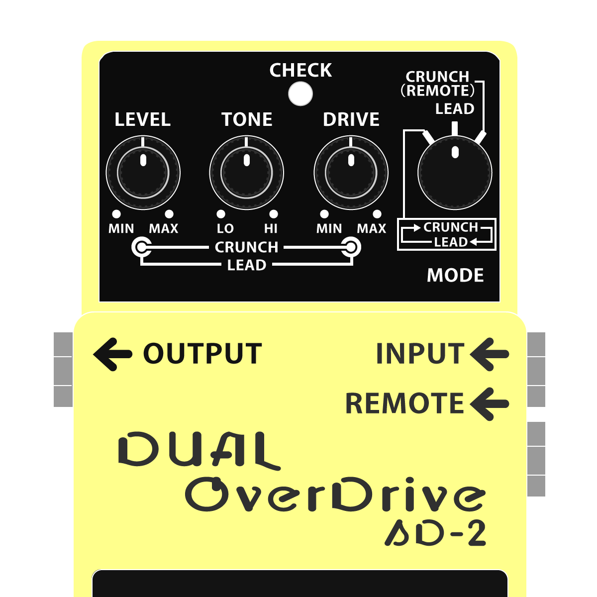 BOSS SD-2 DUAL OcerDrive デュアルオーバードライブイラスト